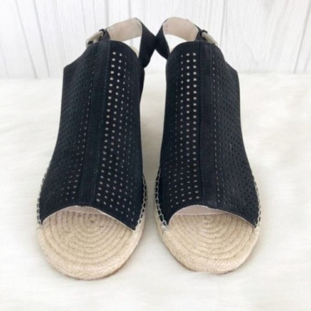 CASLON Sutton Slingback Wedge Black Sandal - Picture 4 of 8